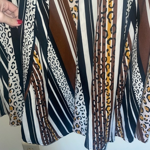 Cheetah Print Flowy Maxi Skirt Size Small - Picture 3 of 5